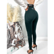 Legginsy modelujące / BODY SHAPE / BOTTLE GREEN / Double Push / Wysoki stan /  XS - S - M - L - XL